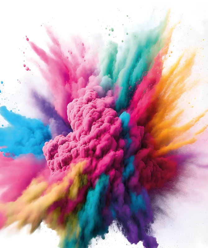 Explosão de cores — identidade visual NOVA SG